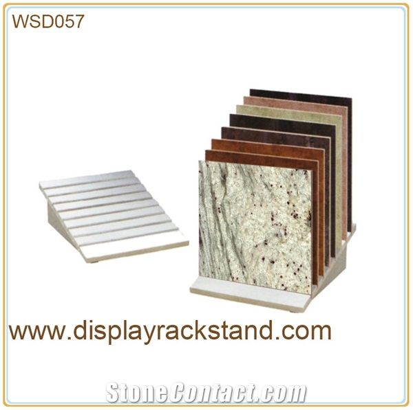 Travertine Metal Displays Waterfall Display Stands Slate Black Mosaic Display Racks Exhibition Limestone Display Rack Stands Onyx Display Racks Ganite-Tiles Display Rack Stands White-Granite Stone She