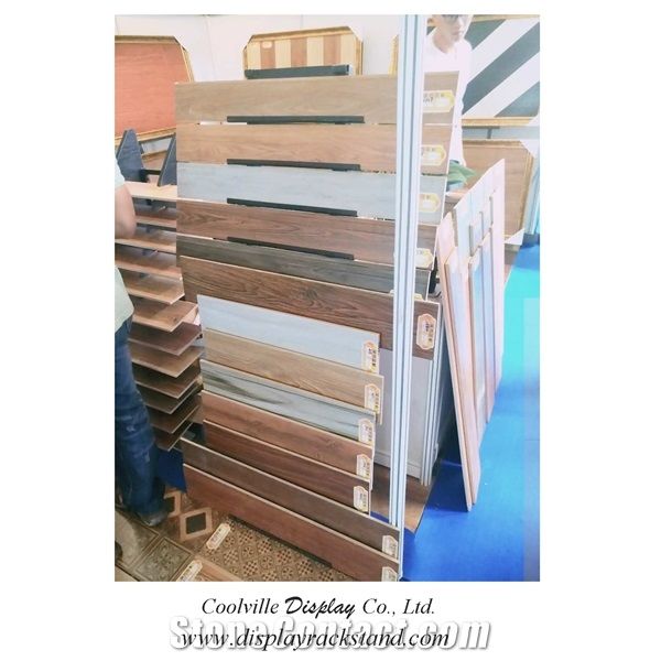 Waterfall Tile Display Stands Slate Slab Metal Sample Racks a Frame Display Stands for Marble-Blocks Onyx Displays Tower Quartz Sample Display Racks