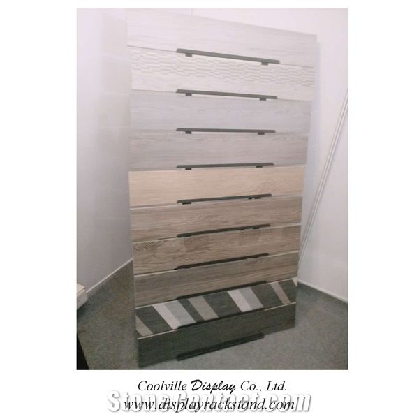 Waterfall Tile Display Stands Slate Slab Metal Sample Racks a Frame Display Stands for Marble-Blocks Onyx Displays Tower Quartz Sample Display Racks