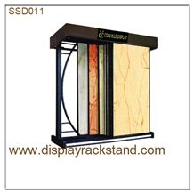 White-Granite Display Stand Waterfall Stone Display Rack Granite-Slabs Sliding Metal Displays Black-Galaxy-Granite Display Racks Showroom Brazil-Granite China Display Racks