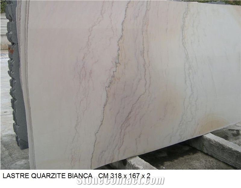 Quarzite Bianca Slabs, Cuarcita Blanca