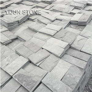 China Yijun Natural Slate P014 Ocean Green Mushroom Stone, Slate Stone Tile