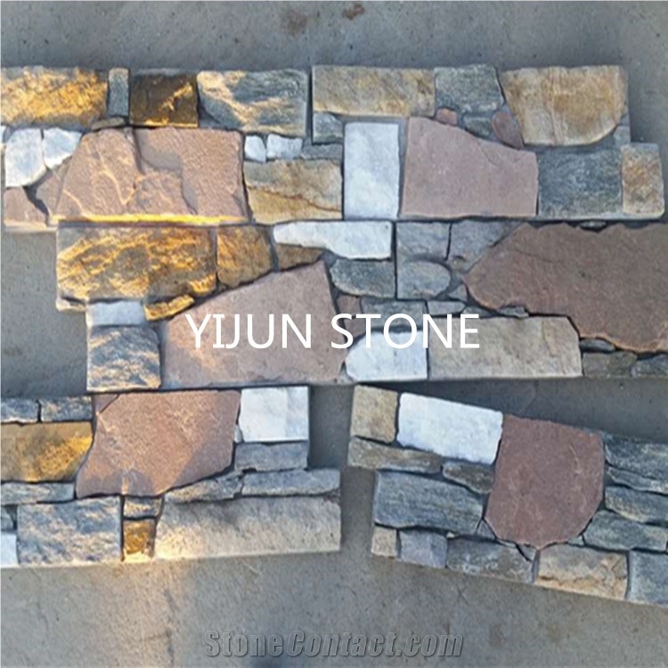 Rustic Quartzite Ledgestone,Natural Z Clad Stone Cladding,Quartzite Exterior Stone Veneer,Quartzite Culture Stone,Stacked Stone,Quartzite Stone Panels,Copper Rust Quartzite Ledger Panels