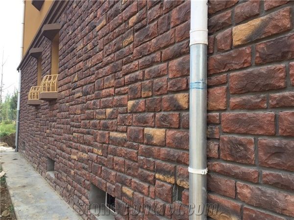 Sunset Split Face Slate Stone Panels,Multicolor Slate Stone Wall Panels,Autumn Rose Stone Veneer,Fireplace Rusty Stacked Stone,Multicolour Slate Culture Stone,Indoor Stone Facade,Z Clad Stone Cladding