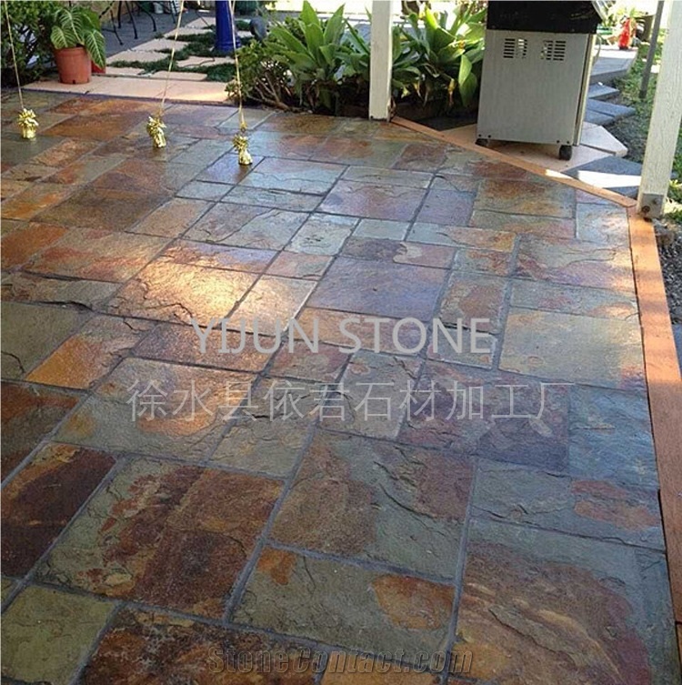 Yellow Slate Field Stone,Yellow Thin Ledgestone,Slate Exterior Loose Stone Veneer,Natural Stacked Stone,Field Ledger Stone for Wall