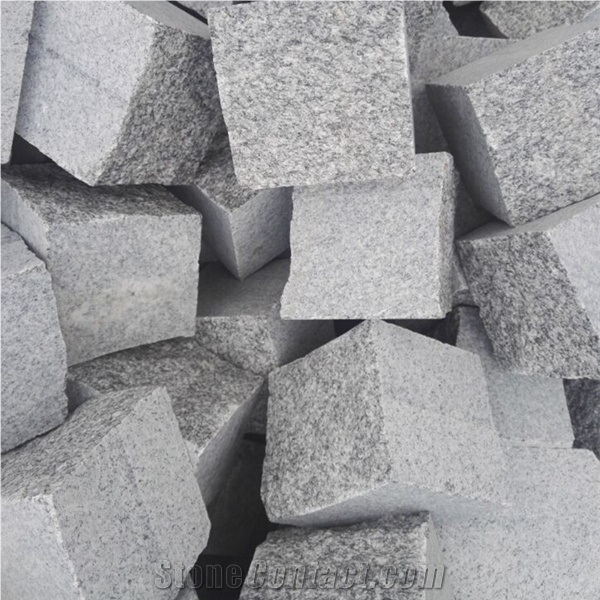 Grey Paving Cube Stone G343 Shandong Grey Lu Grey Own Quarry Low Price Paving Sets Courtyard Road Pavers