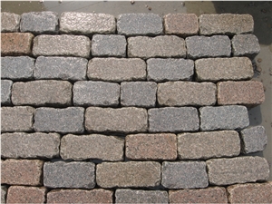G345 Chinese Granite for Cube Stone Sawn Cut,Flamed,Nature Spilt