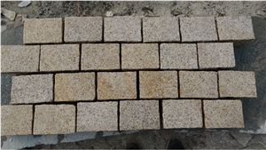 G350 Chinese Granite for Cube Stone Sawn Cut,Flamed,Nature Spilt