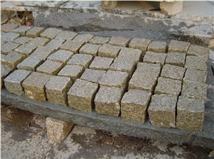 G350 Chinese Granite for Cube Stone Sawn Cut,Flamed,Nature Spilt