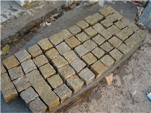 G350 Chinese Granite for Cube Stone Sawn Cut,Flamed,Nature Spilt