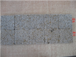 G350 Chinese Granite for Cube Stone Sawn Cut,Flamed,Nature Spilt