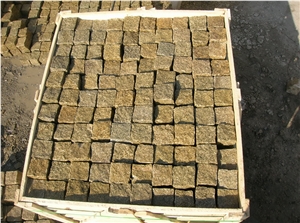 G350 Chinese Granite for Cube Stone Sawn Cut,Flamed,Nature Spilt