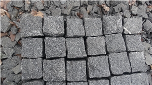 G399 Chinese Granite for Cube Stone,Floor Covering, Courtyard Road Pavers,Natural Split,Flamed