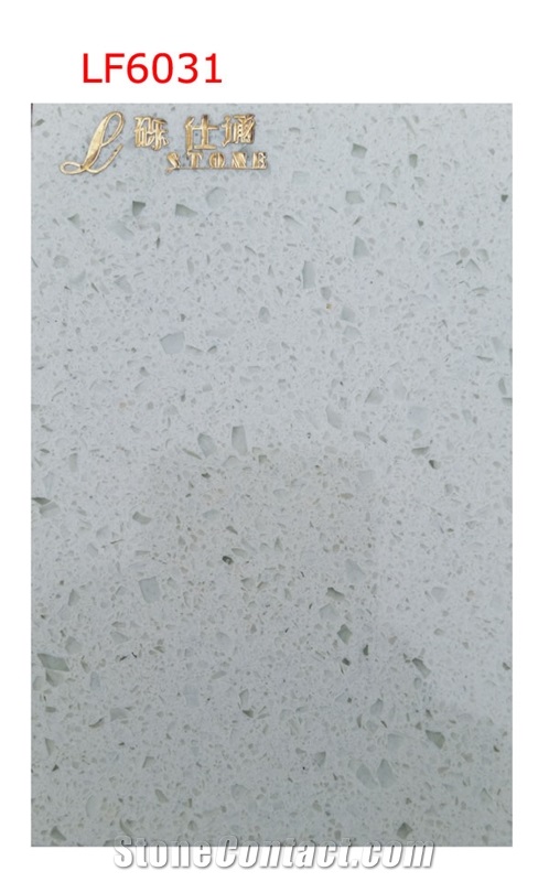 Laminated Eased Edge Quartz Stone Kitchen Countertops