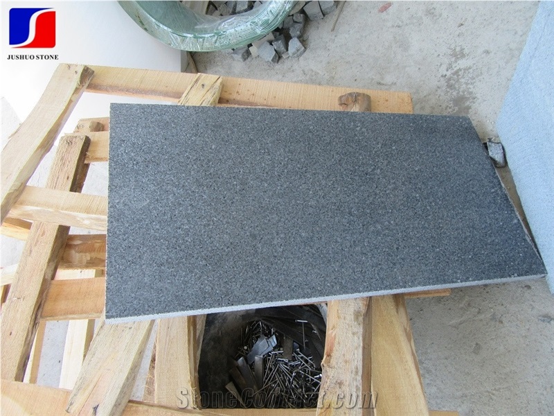 G654,Padang Dark, Sesame Black,Charcoal Black,China Nero Impala,Dark Barry Grey,Nero Impala China,Dark Grey Granite,Flamed Tiles and Slabs for Wall/Floor