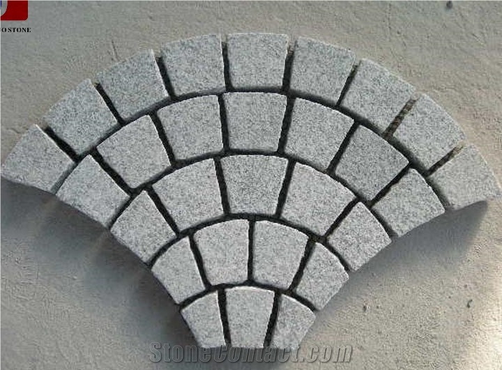 G682 Granite Paving Stones,10*10 Granite Pavers,Yellow Granite Cubes