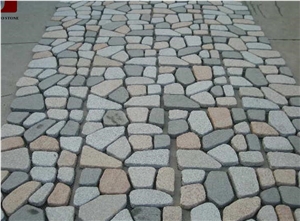 Granite Cubes on Net, Dayang Red&G603&G682&G654 Pavers, Natural Split/Tumbled Paving Sets, for Driveway & Garden & Courtyard Paving