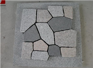 Granite Cubes on Net, Dayang Red&G603&G682&G654 Pavers, Natural Split/Tumbled Paving Sets, for Driveway & Garden & Courtyard Paving