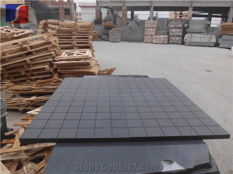 Grooved G654 Granite Paving Stone Tile,Flamed G654 Tiles,Floor Covering & Capping & Cladding,Walkway,Stepping Panel,Sesame Dark,Padang Dark / Impala