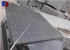 Grooved G654 Granite Paving Stone Tile,Flamed G654 Tiles,Floor Covering & Capping & Cladding,Walkway,Stepping Panel,Sesame Dark,Padang Dark / Impala