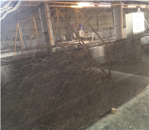 Mahkam Dark Brown Marble, Brown Marble Slab