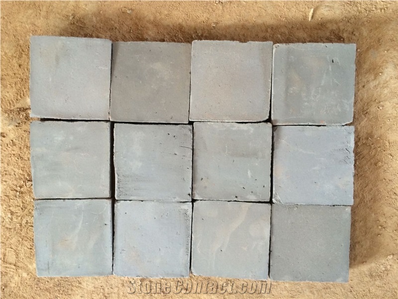 Black Antique Handmade Terracotta Tile
