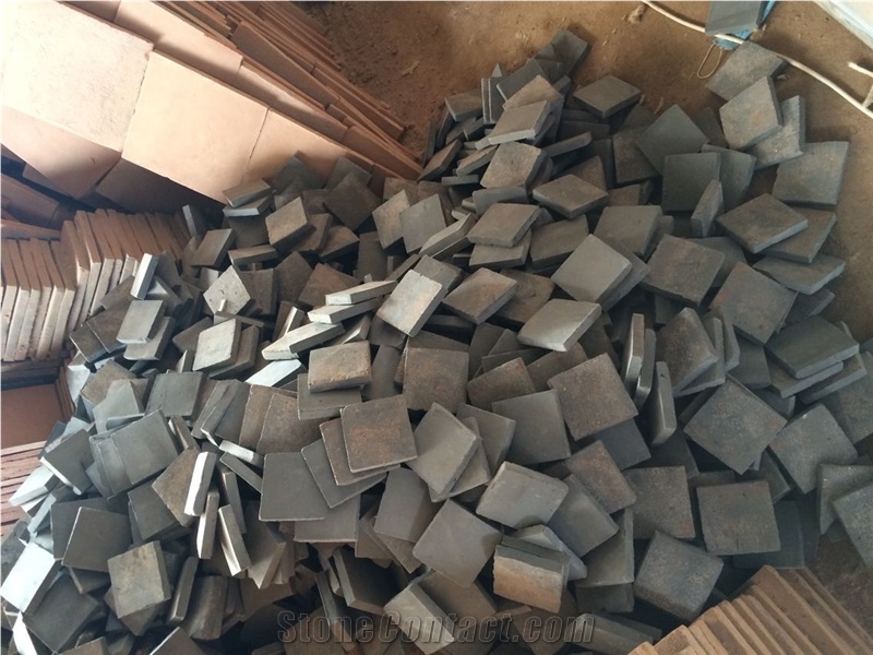 Black Antique Handmade Terracotta Tile