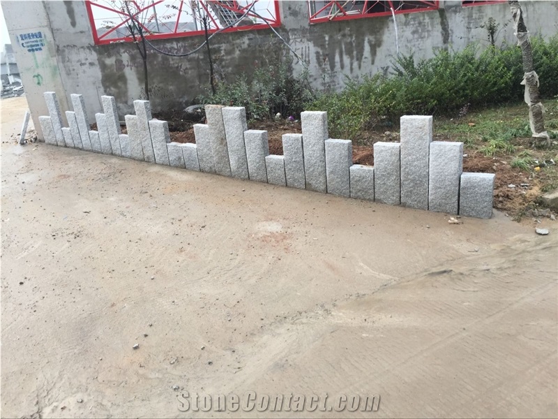 G603 Granite Cheap Chinese Grey Granite Palisade, Garden Pillars