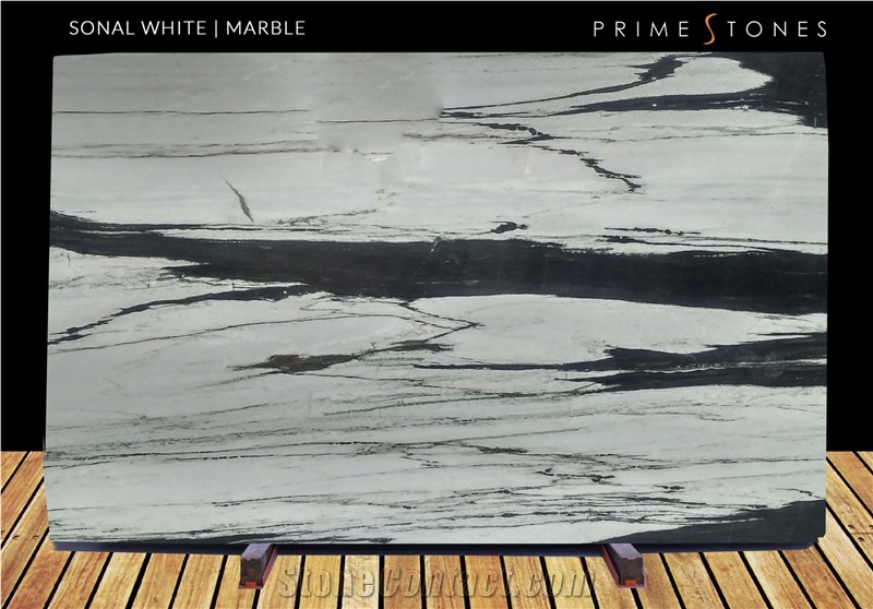 Sonal White Marble Polished Slabs