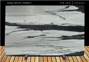 Sonal White Marble Polished Slabs
