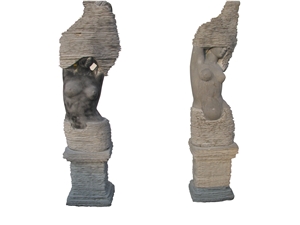 Take Off Clothes Woman Sculpture