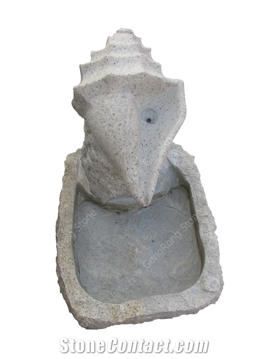 White Granite Fountain Sculpture