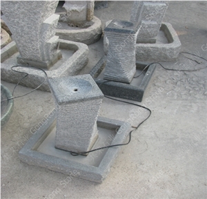 White Granite Fountain Sculpture