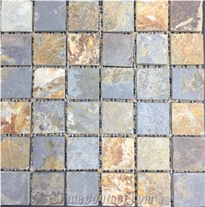 Rustic Blue Mosaic 12"X12" (Chip Size- 48x48mm)