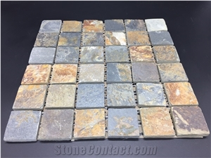 Rustic Blue Mosaic 12"X12" (Chip Size- 48x48mm)