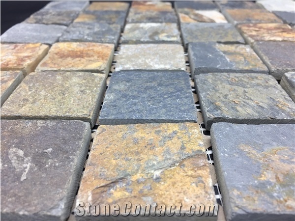 Rustic Blue Mosaic 12"X12" (Chip Size- 48x48mm)