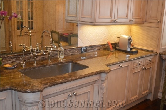 Breccia Montana Dark Quartzite Kitchen Countertop
