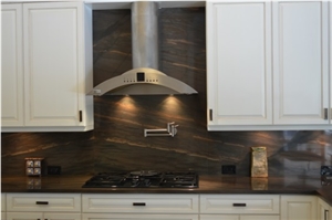 Elegant Brown Quartzite Kitchen Bench Top, Elegant Dune Island Top