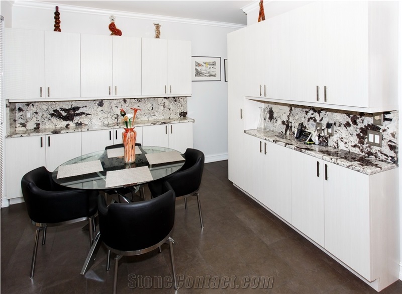 Royal White Granite Kitchen Countertop