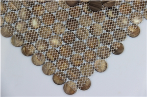 Mop-G29 Rounded Mother Of Pearl Shell Mosaic Slab