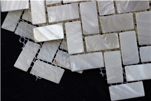 Mop-G39 15*30mm Mother Of Pearl Shell Mosaic Tile