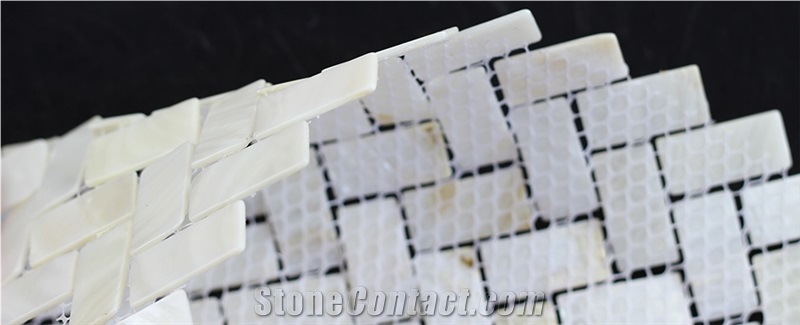 Mop-G39 15*30mm Mother Of Pearl Shell Mosaic Tile