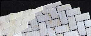 Mop-G39 15*30mm Mother Of Pearl Shell Mosaic Tile