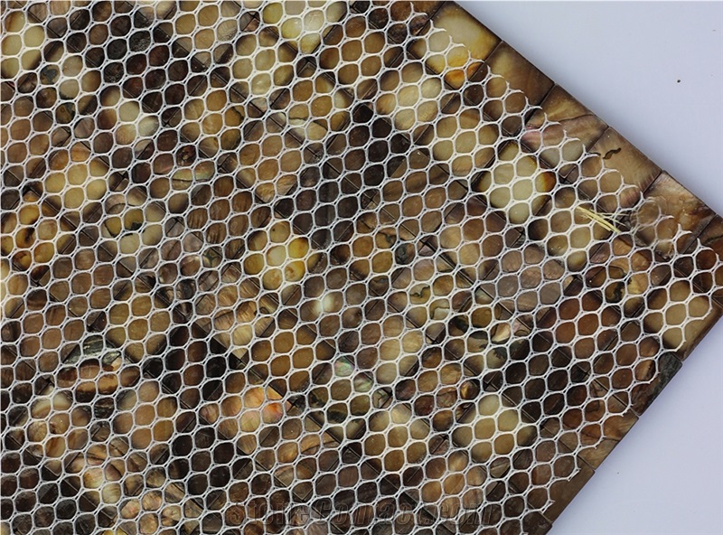 Mop-M12 15*15mm Mother Of Pearl Shell Mosaic Slab
