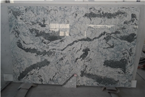 Home Decoration White Veins Grey Quartz Stone