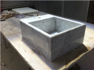 Bianco Venato Gioia Solid Farm Sink
