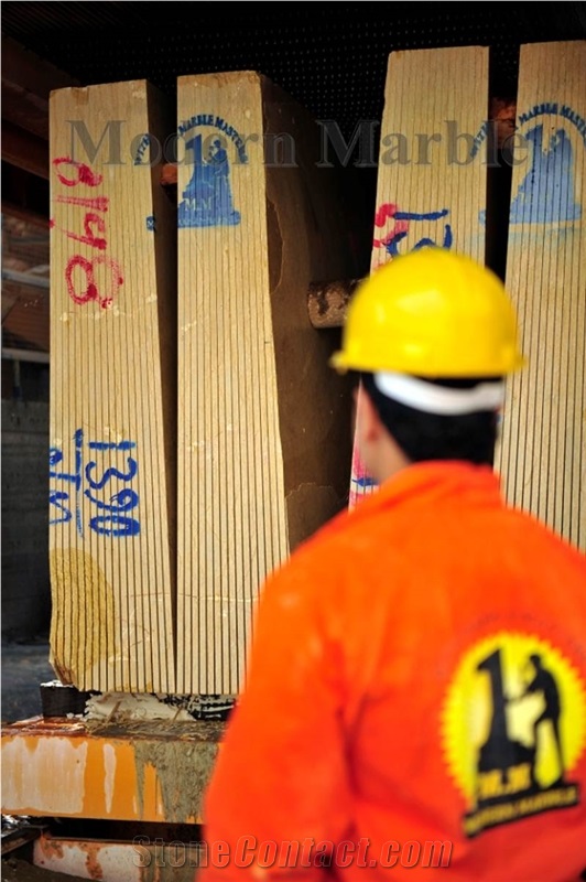 Sunny Gold Marble Blocks, Slabs