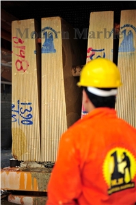 Sunny Gold Marble Blocks, Slabs
