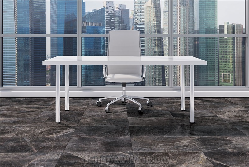 Claros Grey Marble Tiles, Slabs