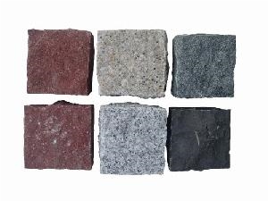 Aliaga Red Basalt Cube Stone, Pavers